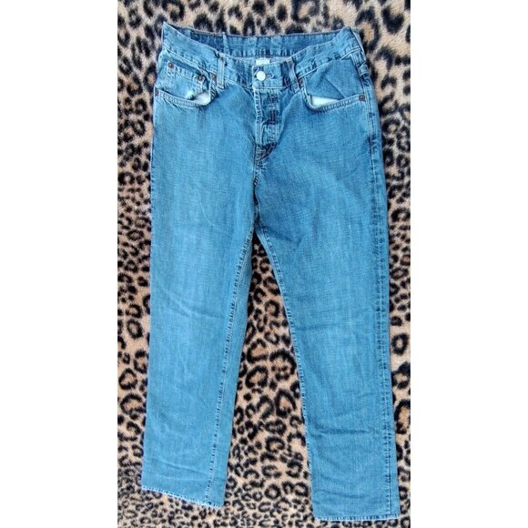 Lucky Brand Women’s Jeans Dungarees By Gene Montesano Mid-Rise Flare Size 8/29 - Picture 1 of 8